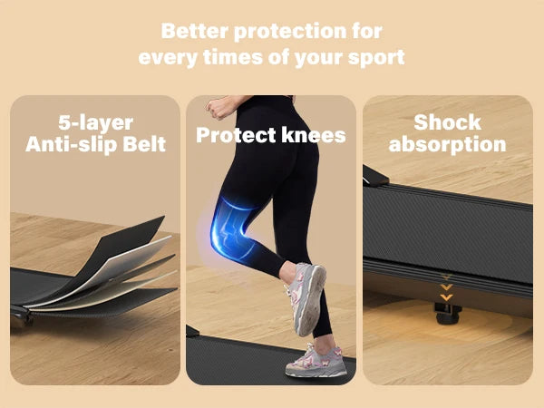 Superun Under-Desk Walking Treadmill with Bluetooth & App Control