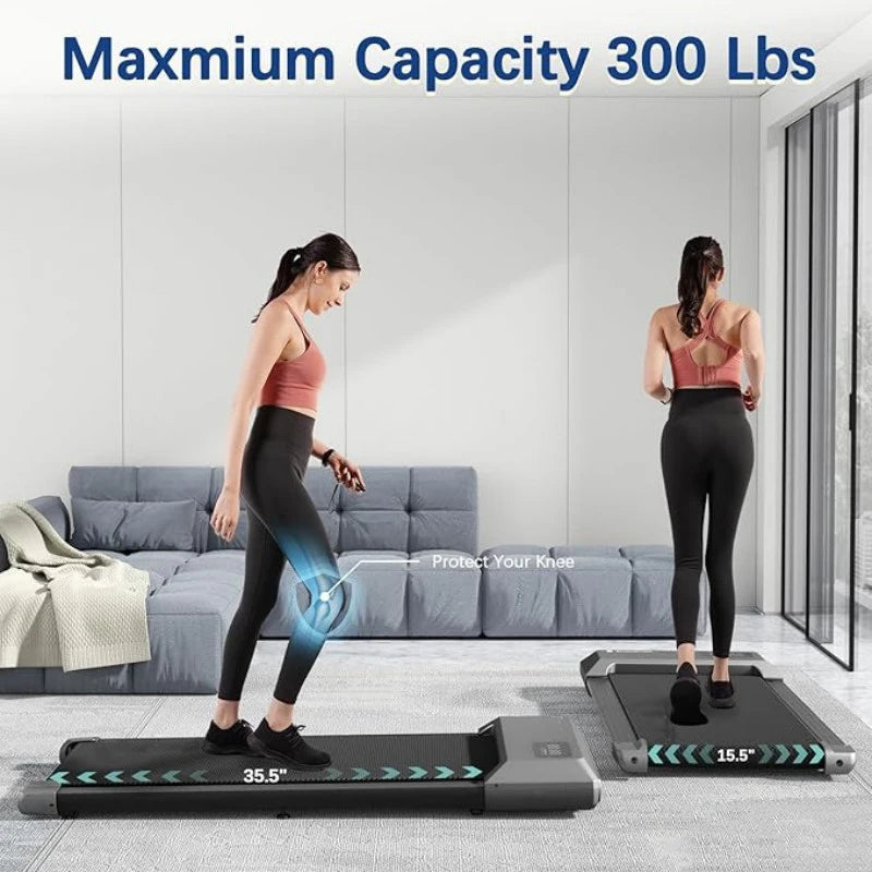 Superun Under-Desk Walking Treadmill with Bluetooth & App Control
