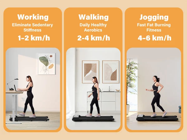Superun Under-Desk Walking Treadmill with Bluetooth & App Control
