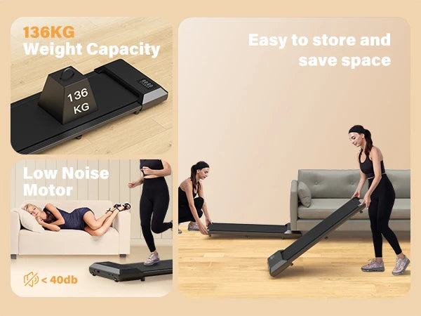 Superun Under-Desk Walking Treadmill with Bluetooth & App Control